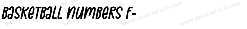 basketball numbers f字体转换